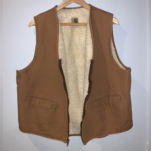 Vintage Carhartt Vest with Sherpa Lining